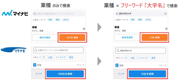 採用実績校の設定