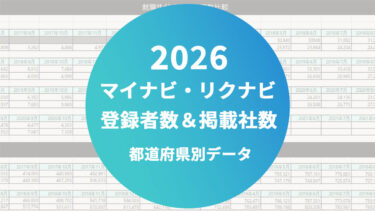 マイナビとリクナビの違い｜登録学生数＆掲載社数を地域・都道府県別に解析！