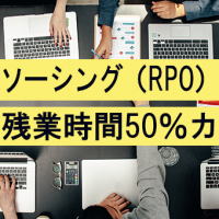 アウトソーシング(RPO)で残業50%カット