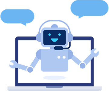 AIをイメージさせるロボットのイラスト
